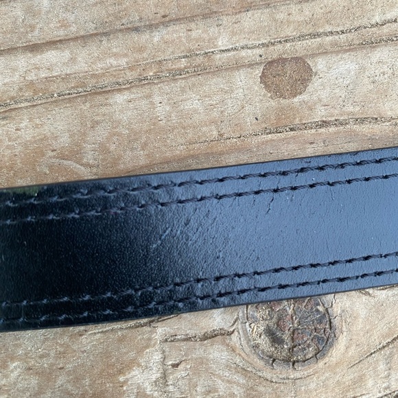 Burberry Black Leather Belt XL - Picture 7 of 8